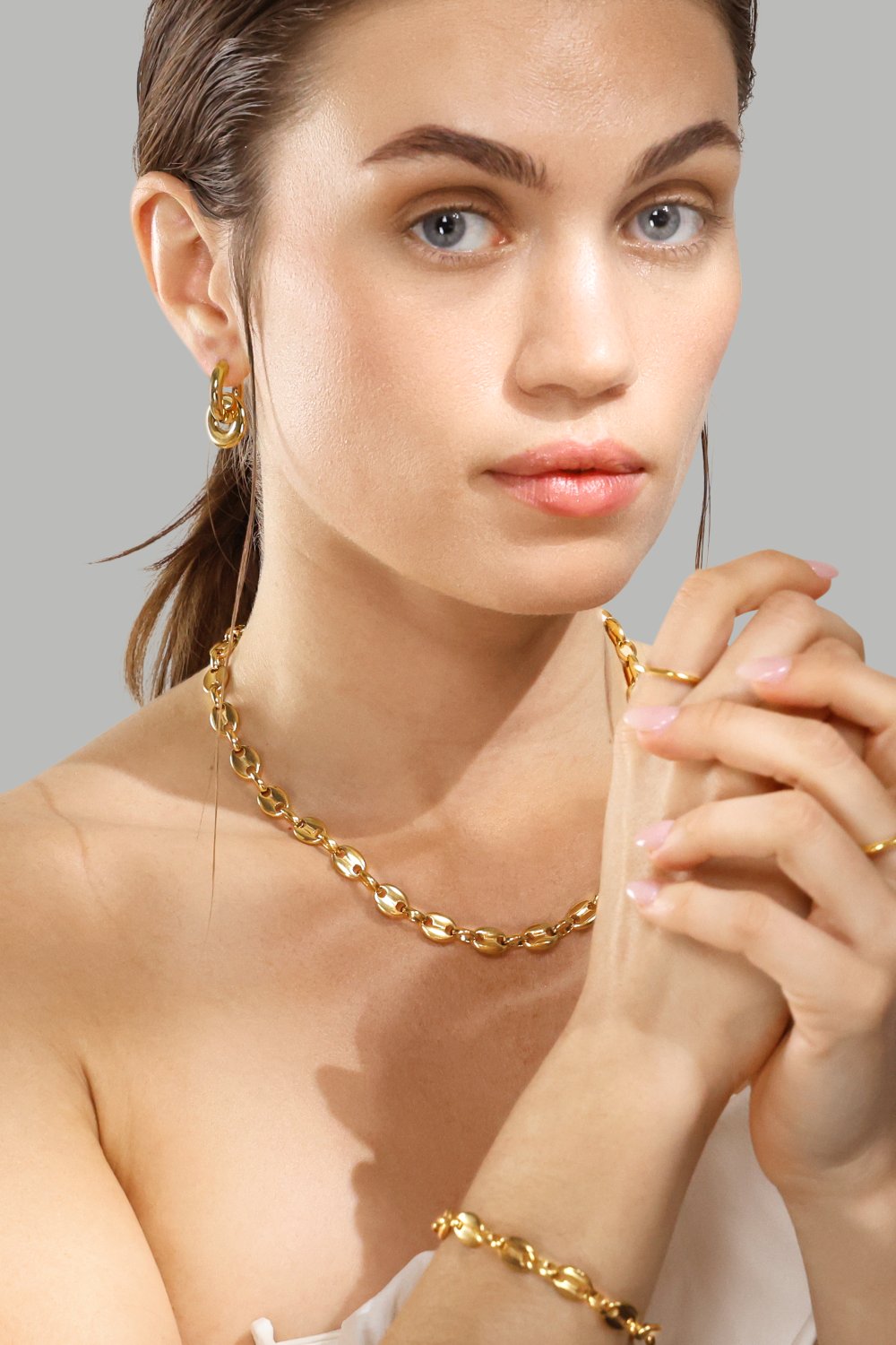 Halsband Bold Chain - 18k Guldpläterat