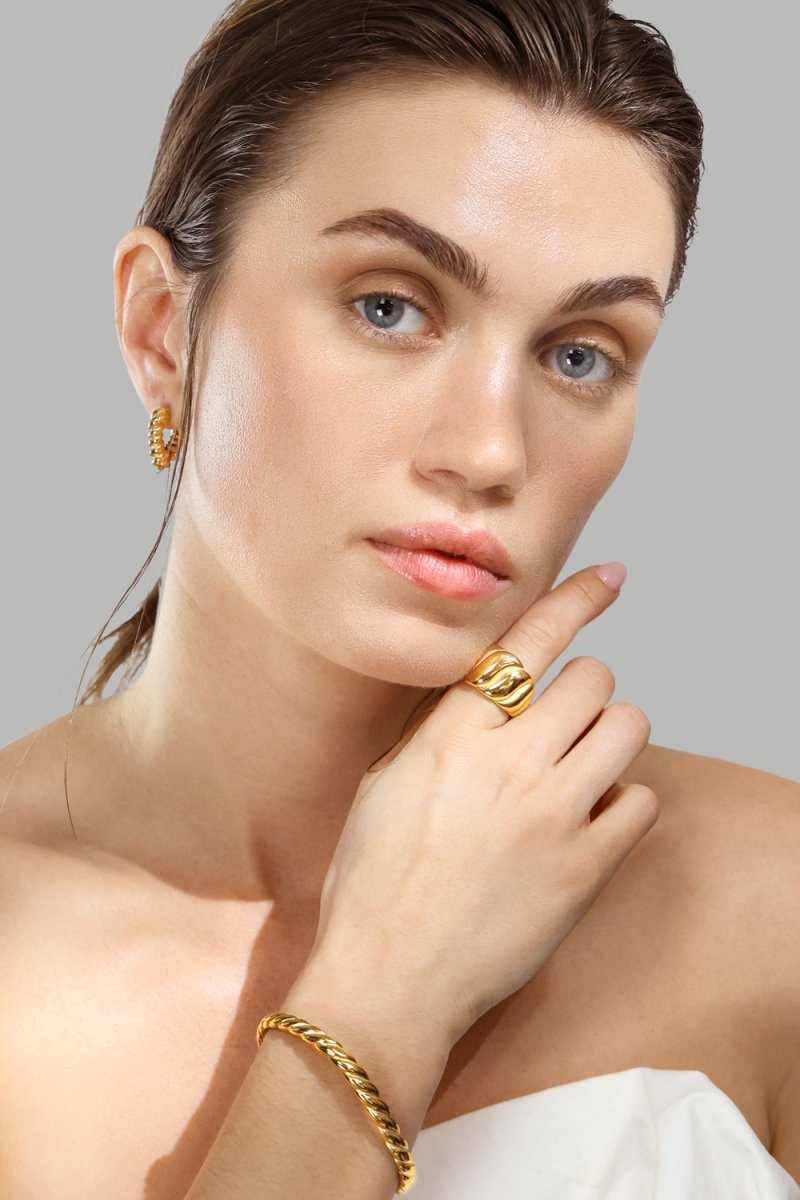 Armband Twist Glow - 18k Guldpläterat