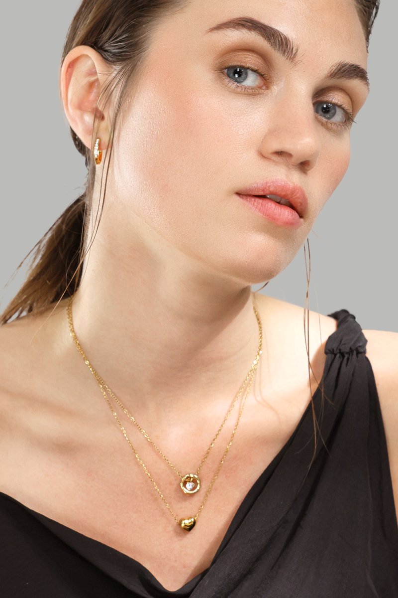 Halsband Golden Heart – 18k Guldpläterat