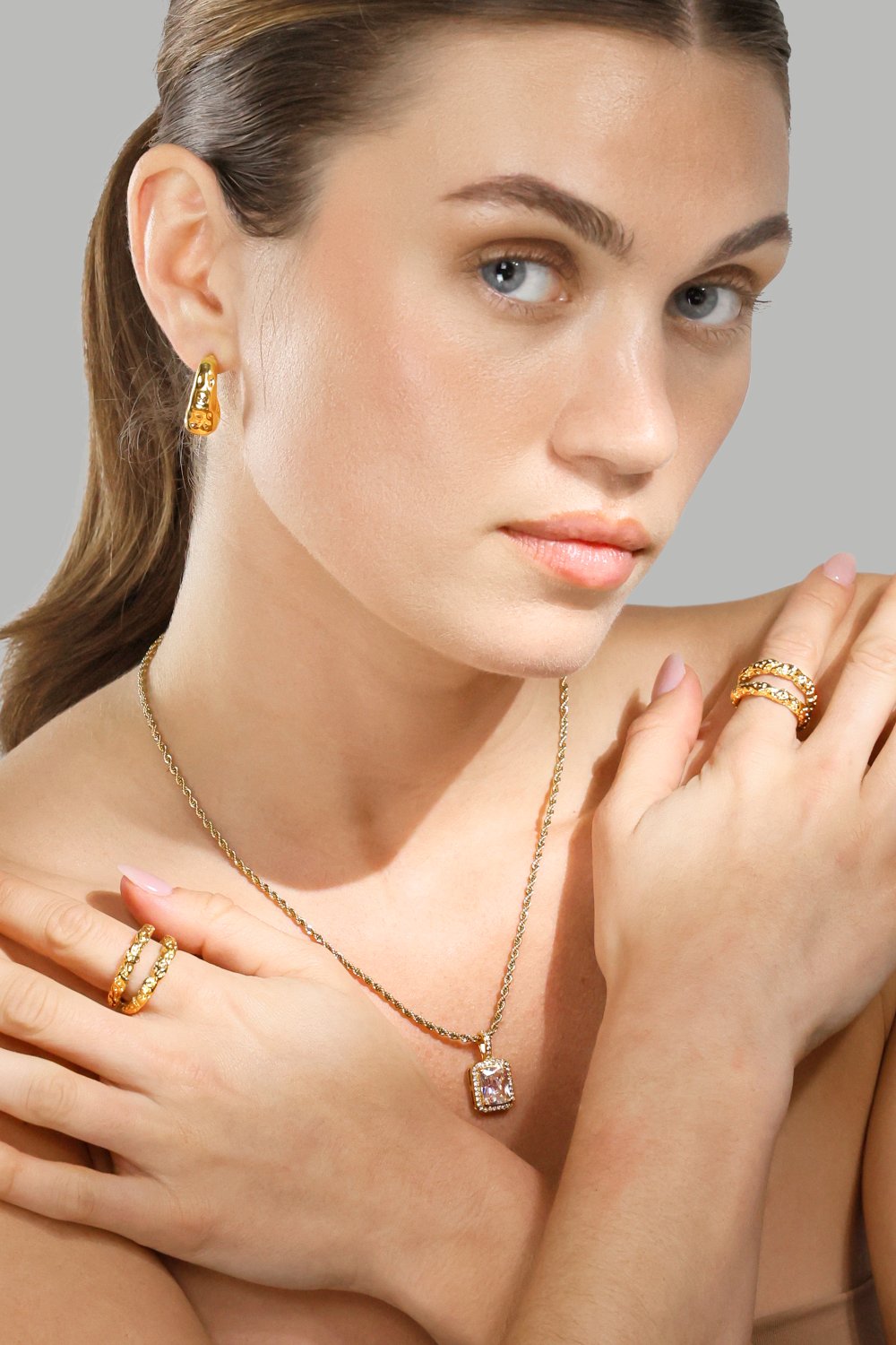 Ring Duo - 18K Guldpläterad