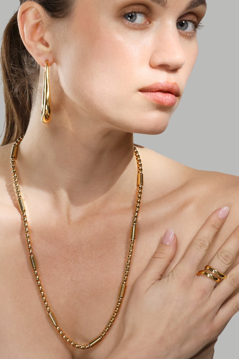 Halsband Cylindra – 18k Guldpläterat