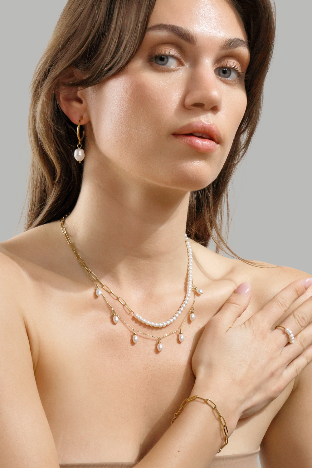 Luna Gold Chain Bracelet- 18k Gold Plated