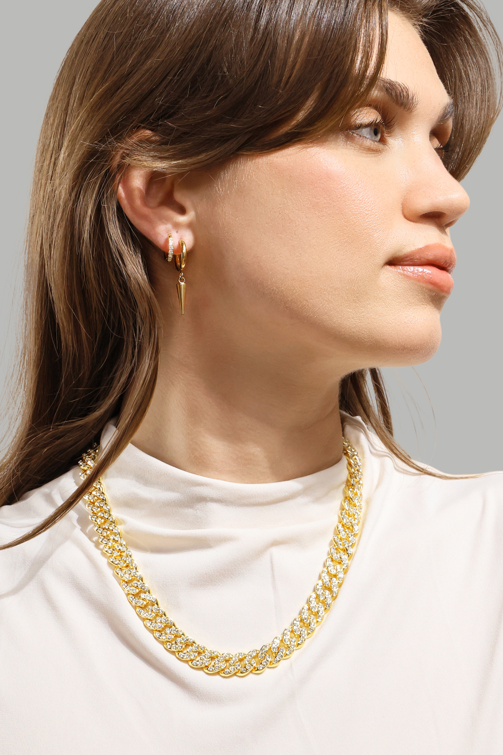 Ring Plain Link - 18k Gold Plated