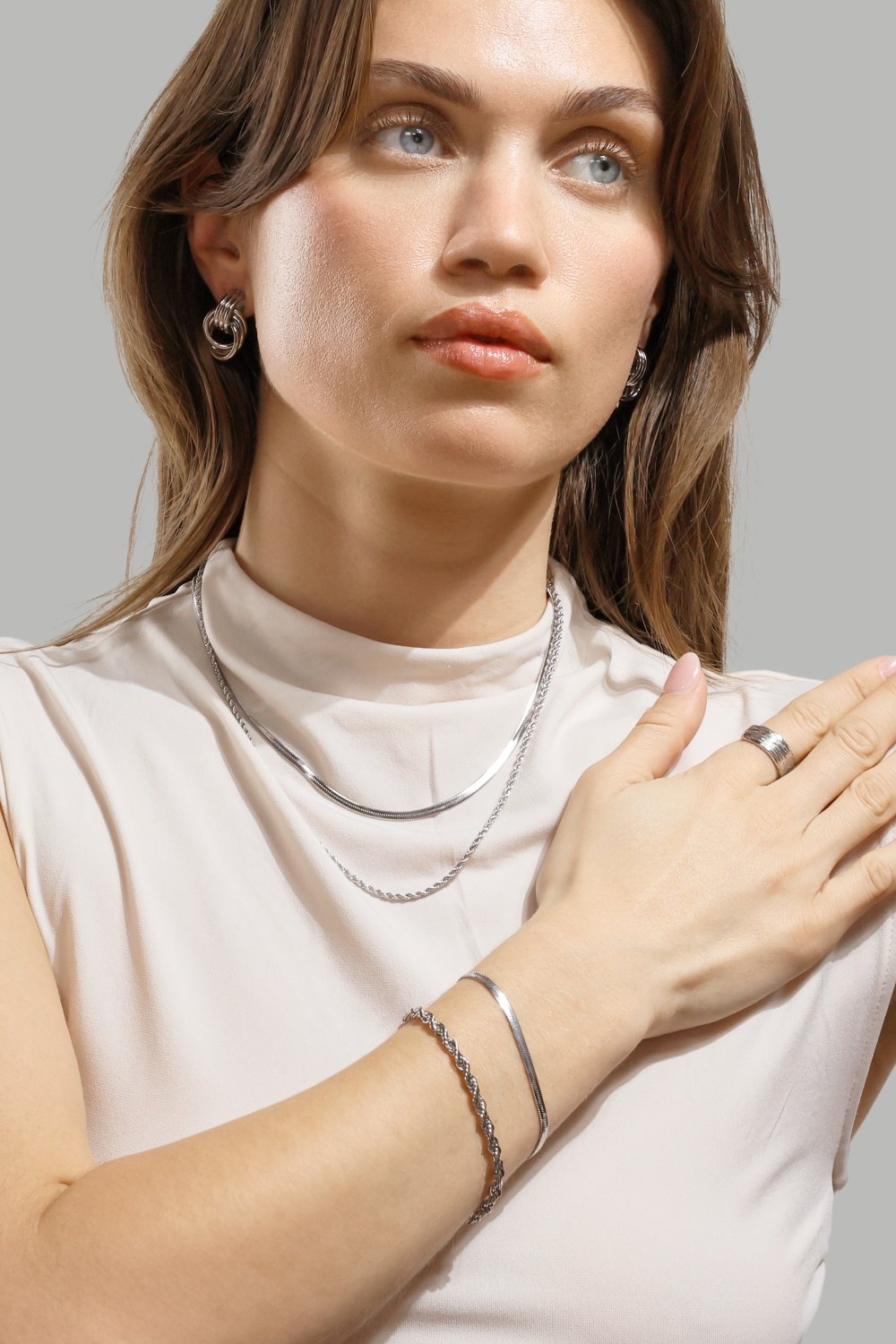 Armband Sleek Chain - Silverpläterat