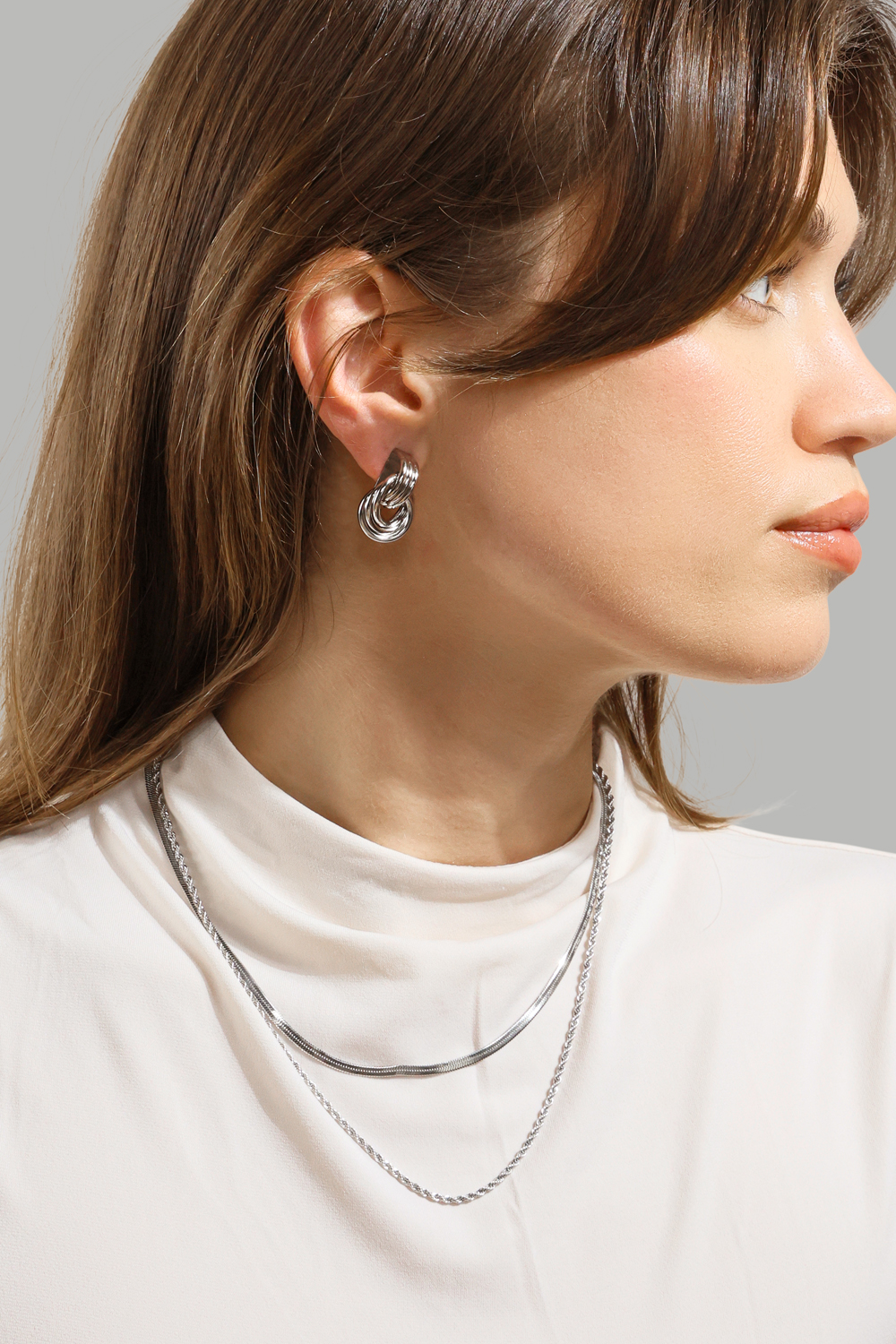 Armband Twist – Silverpläterat