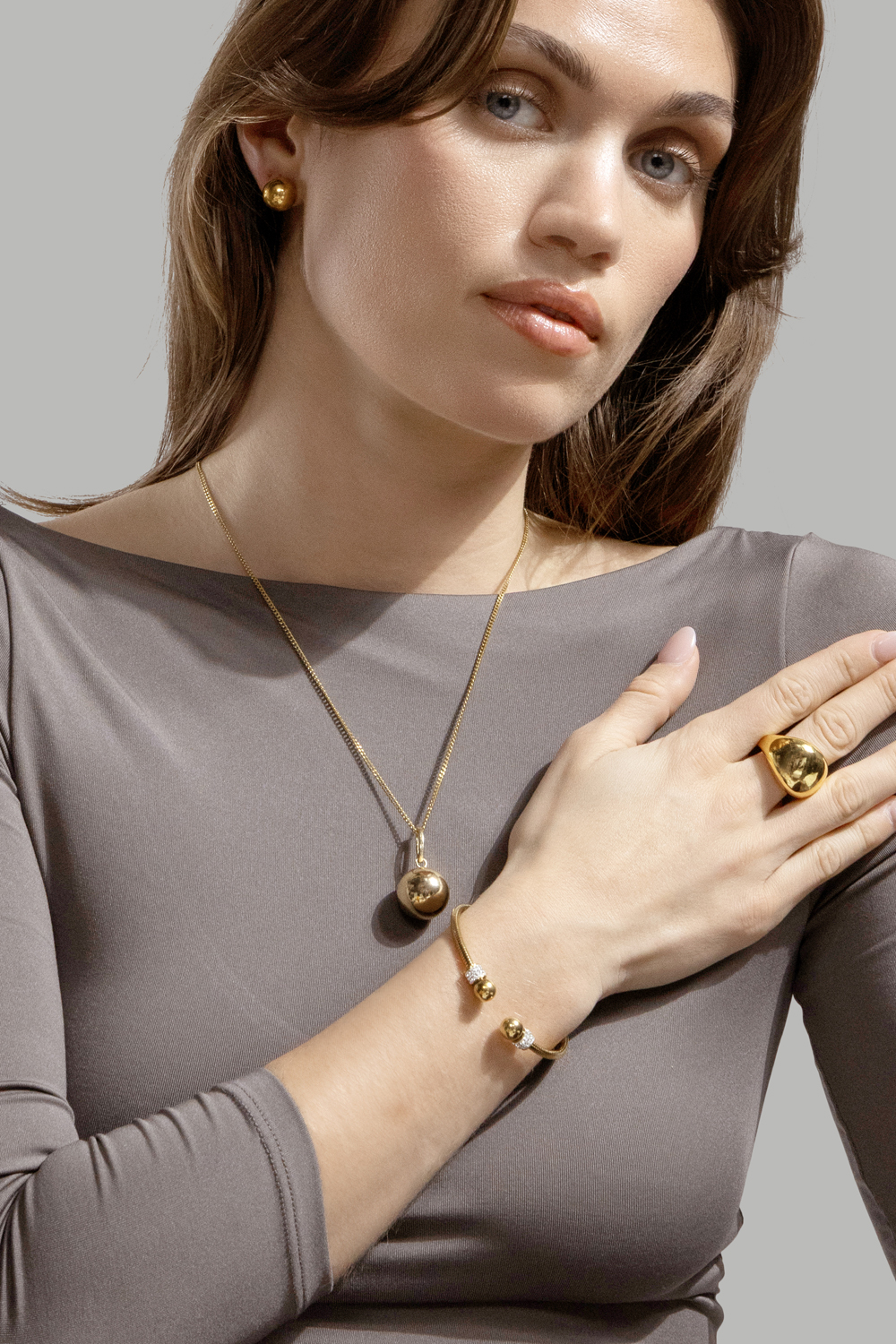 Orb Earrings - 18k Gold Plated