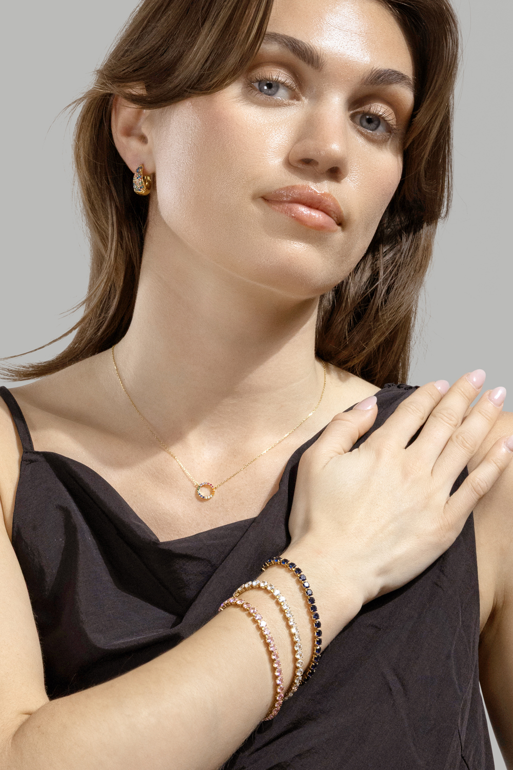 Halsband Color Whisper - 18k Guldpläterat