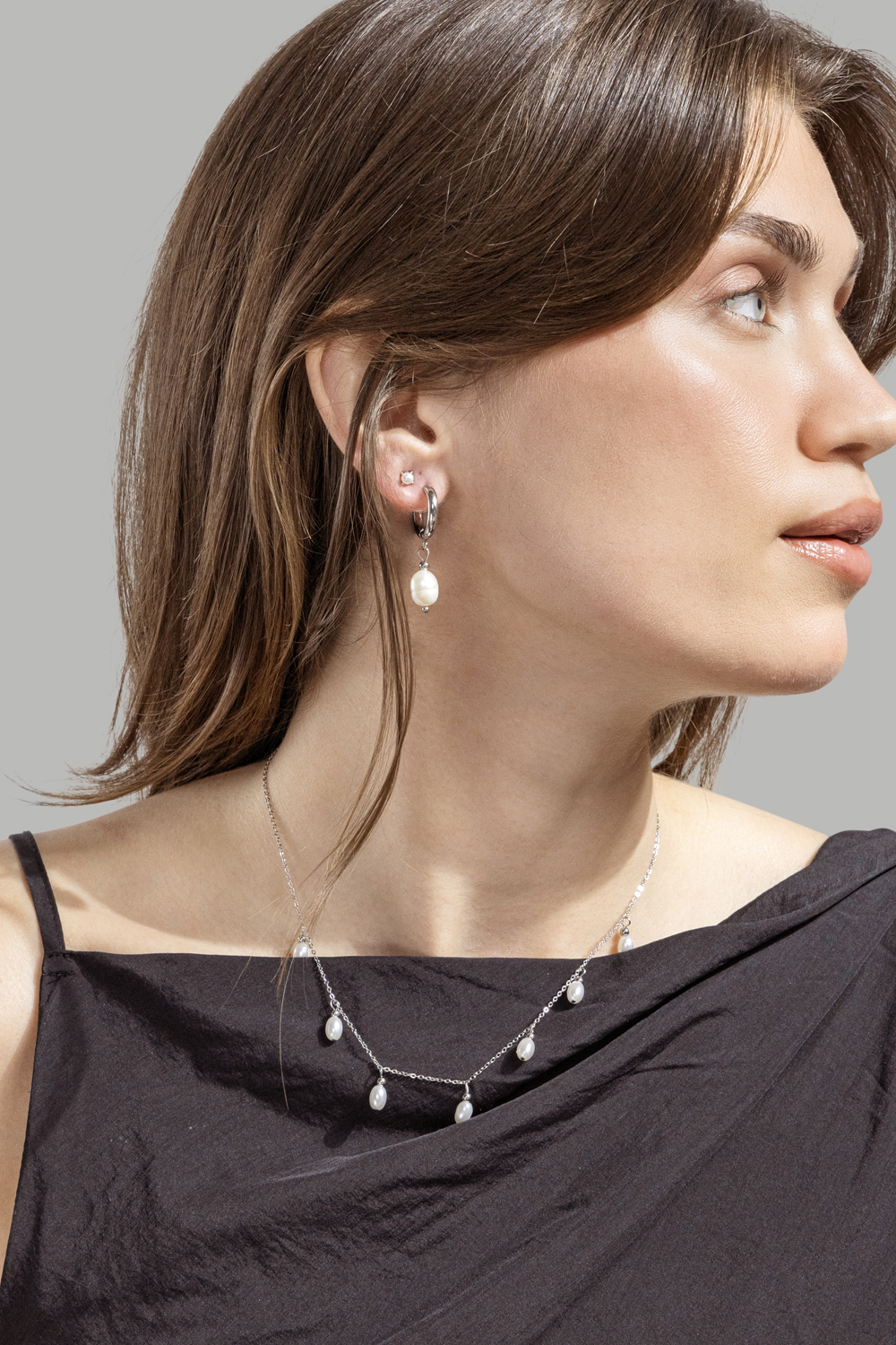 Halsband Aurelia - Silverpläterat