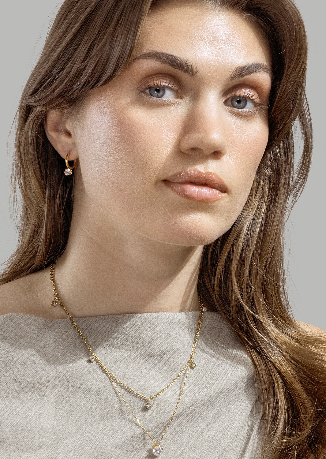 Radiance Drop Örhängen – 18k Guldpläterade