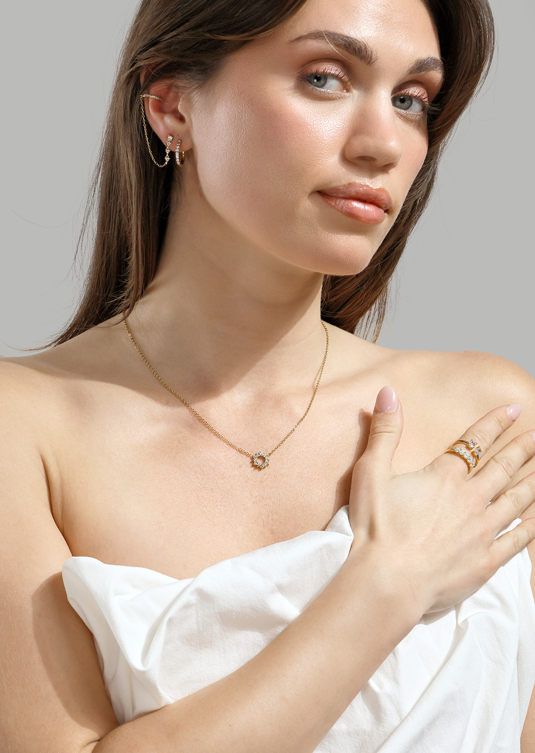 Ring Duo Cut - 18k Guldpläterad