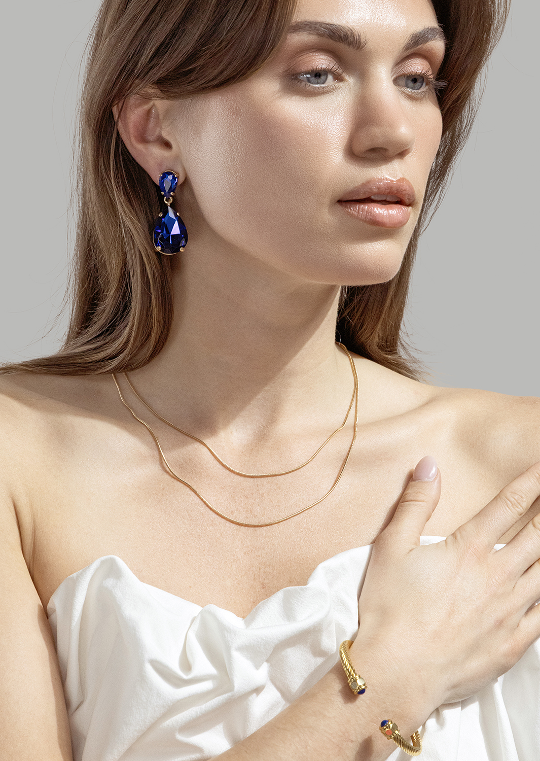 Armband Aumaura Blue - 18k Guldpläterat