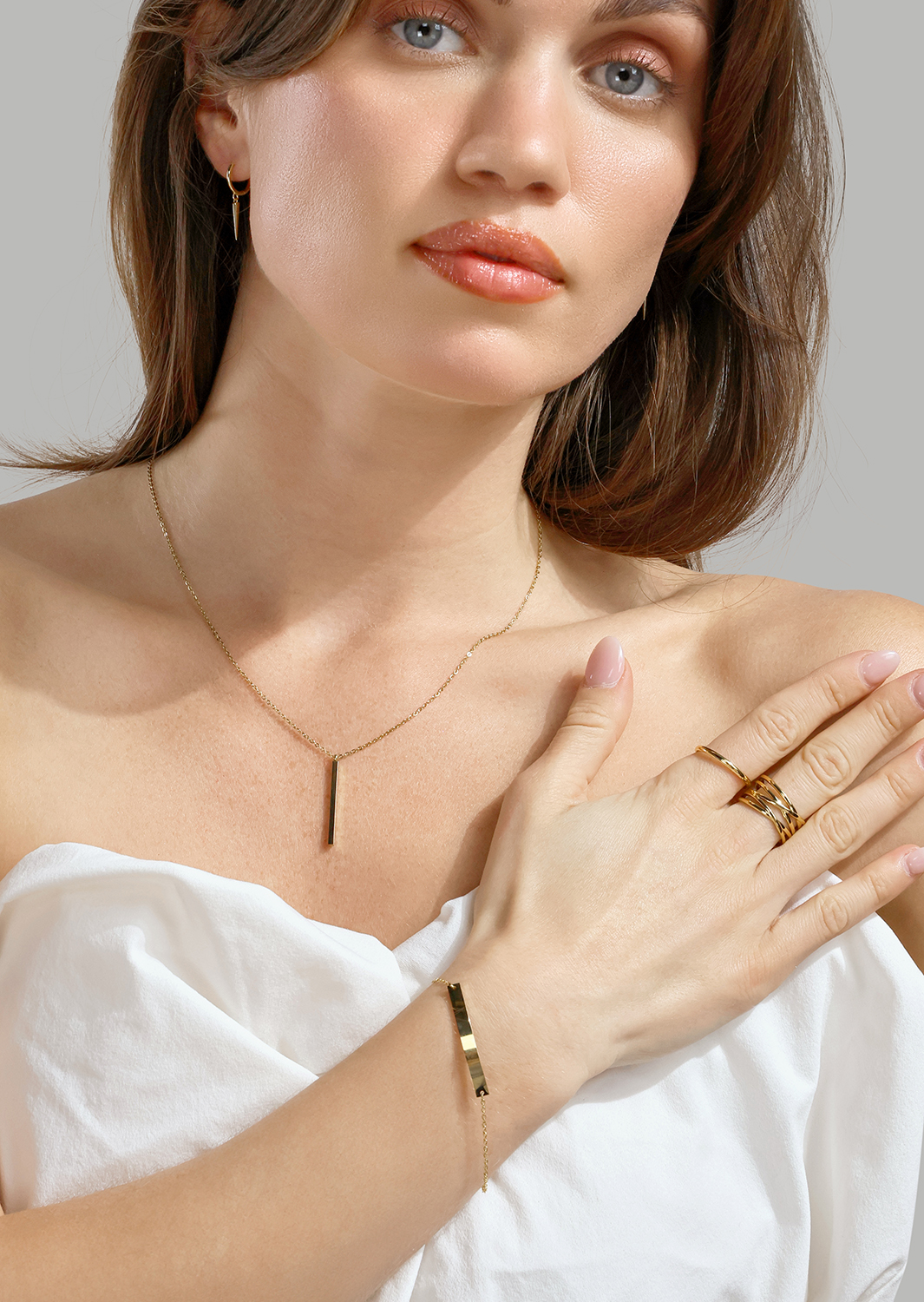 Armband Sleek Elegance - 18k Guldpläterat