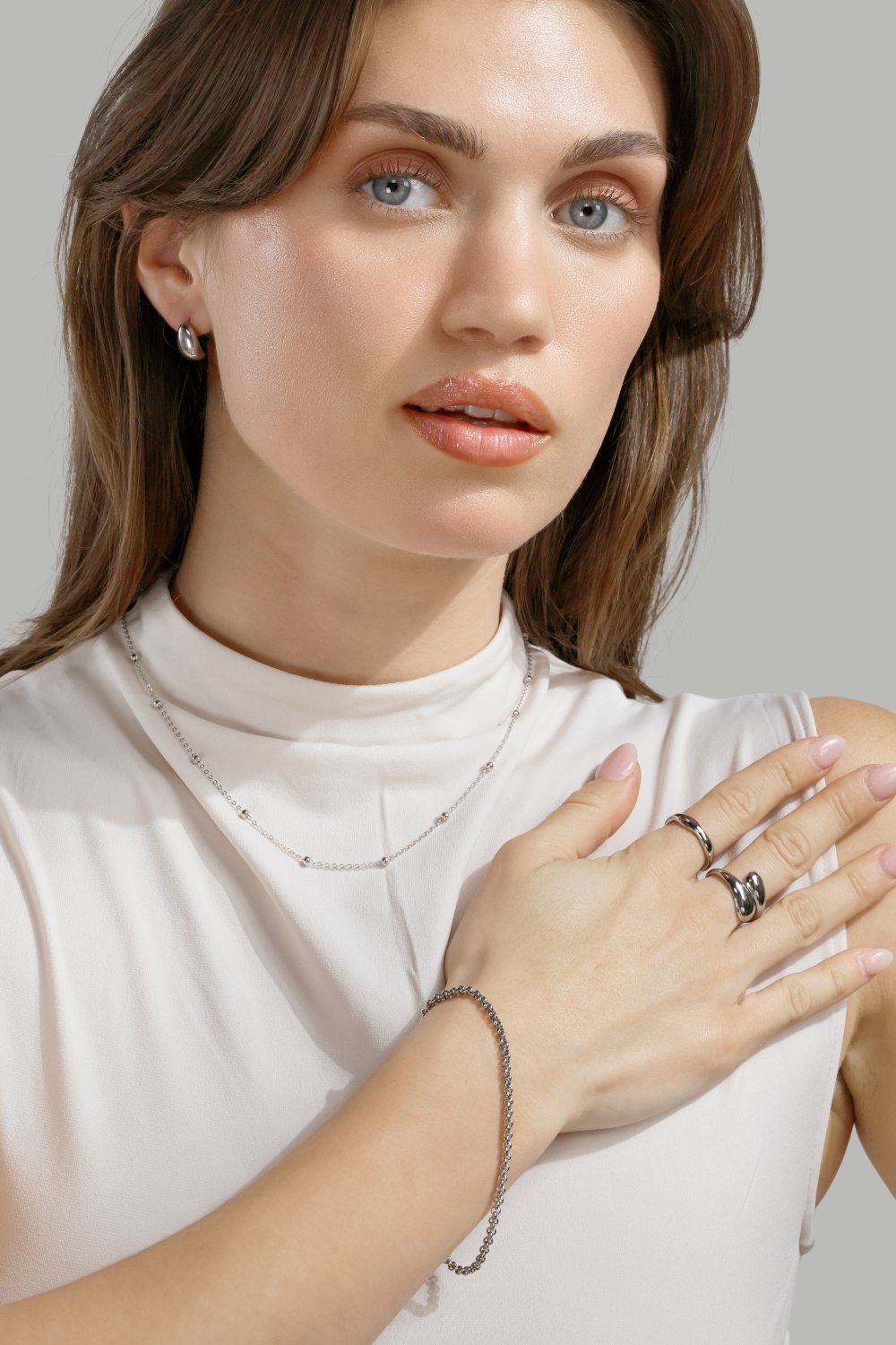 Halsband Majestic - Silver Plated