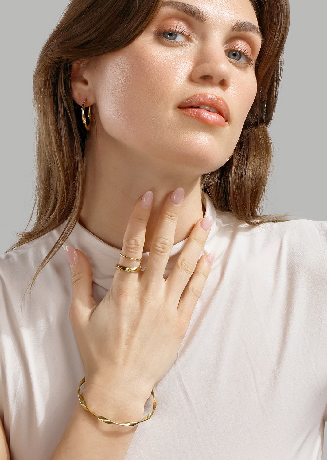 Ring Swirl - 18k Gold Plated