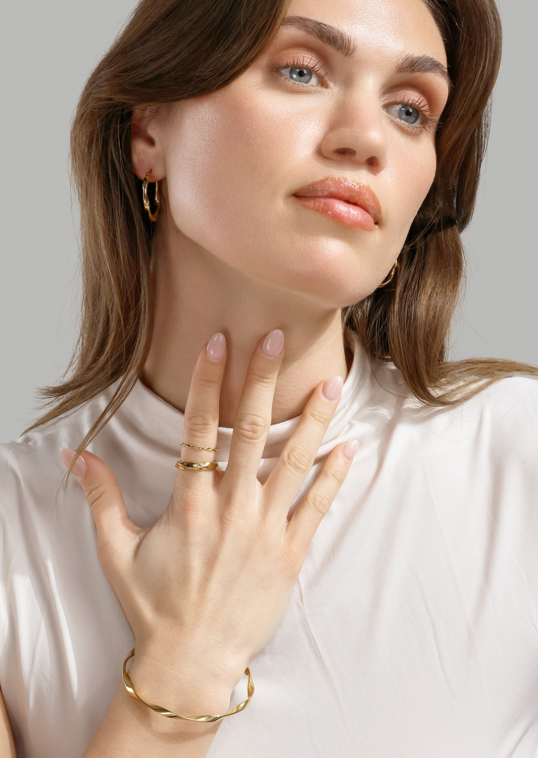 Ring Twist Whisper - 18k Gold Plated