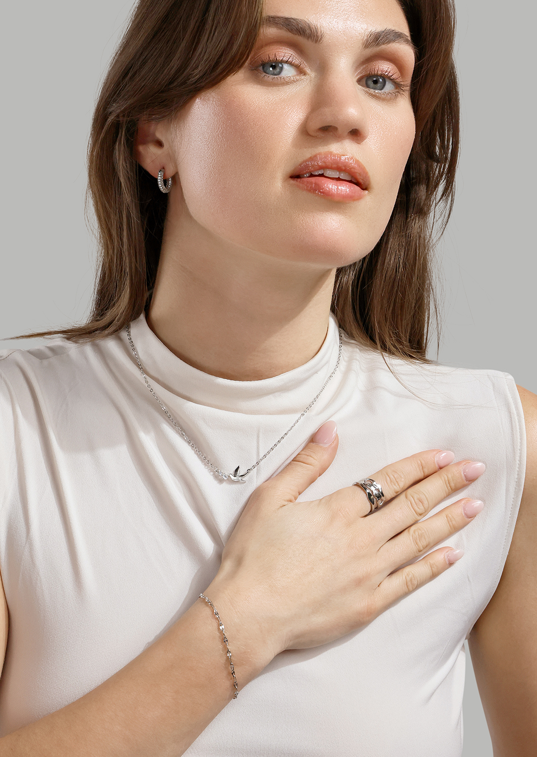 Halsband Sky - Silver Plated