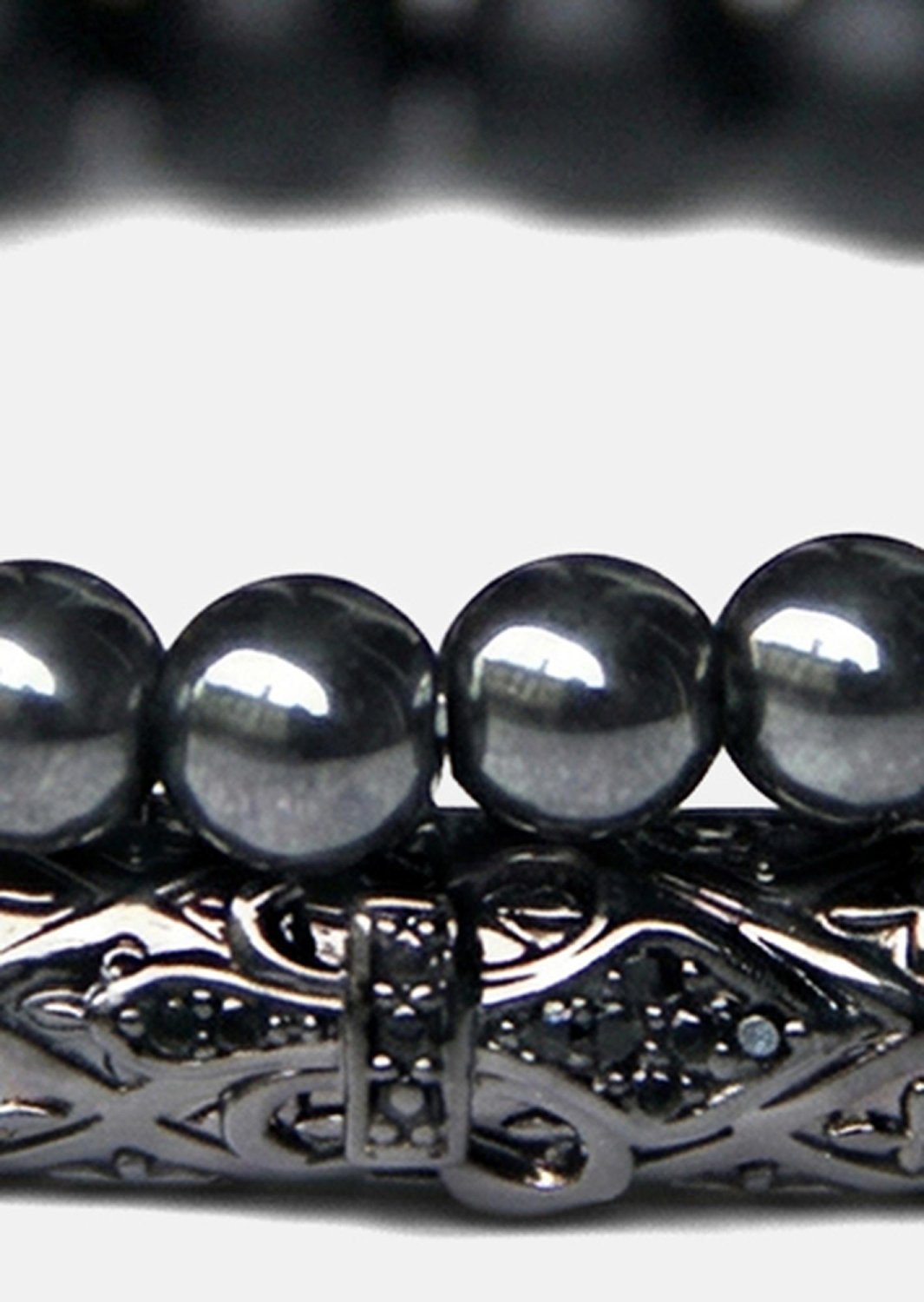 Pärlarmband Obsidian Echo