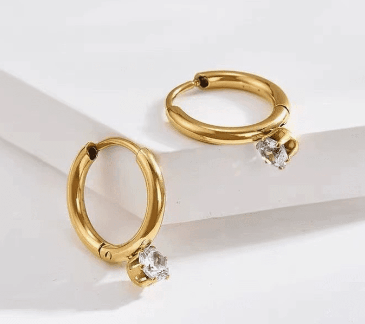 Radiance Drop Örhängen – 18k Guldpläterade
