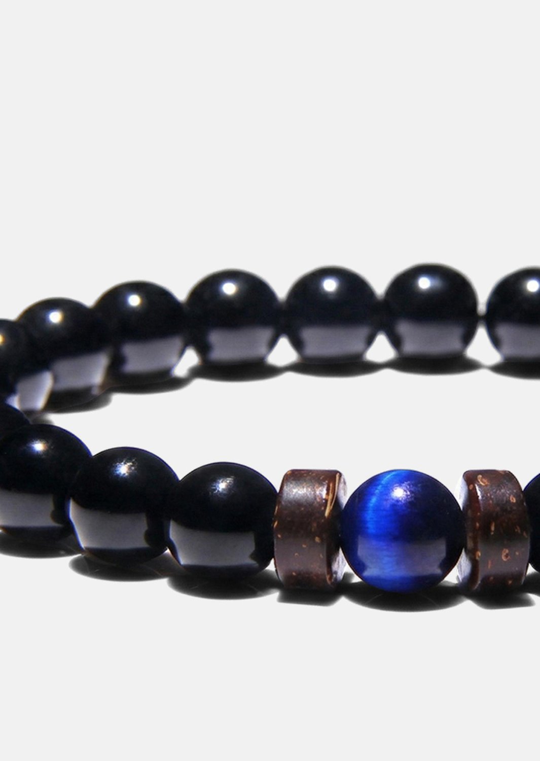 Pärlarmband Obsidian Axis