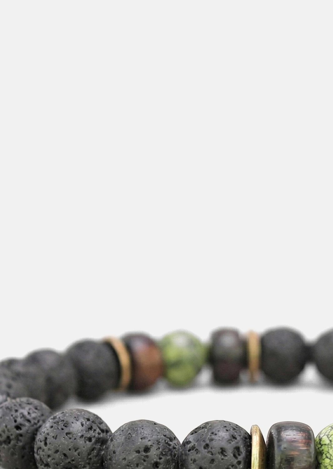 Pärlarmband Obsidian Whirl