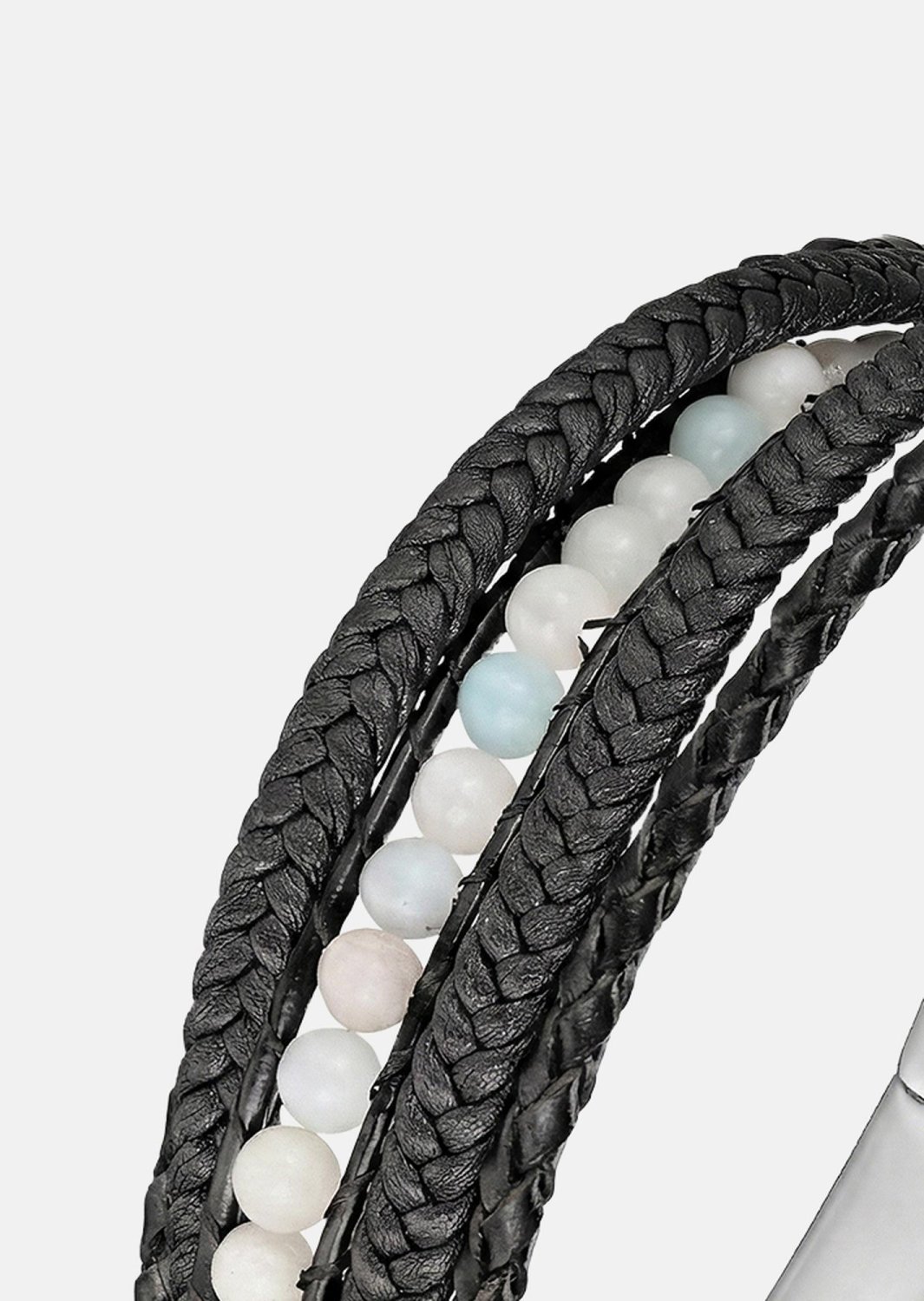 Läderarmband Titan Leaf