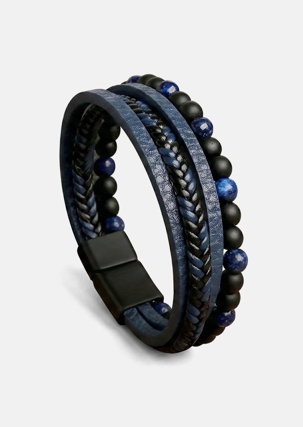 Läderarmband Midnight Knot