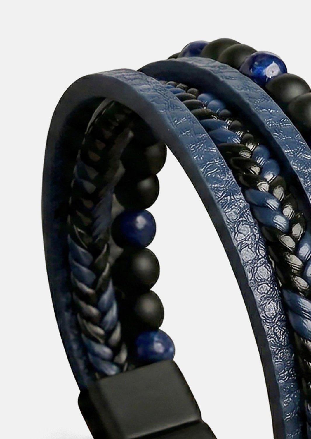 Läderarmband Midnight Knot