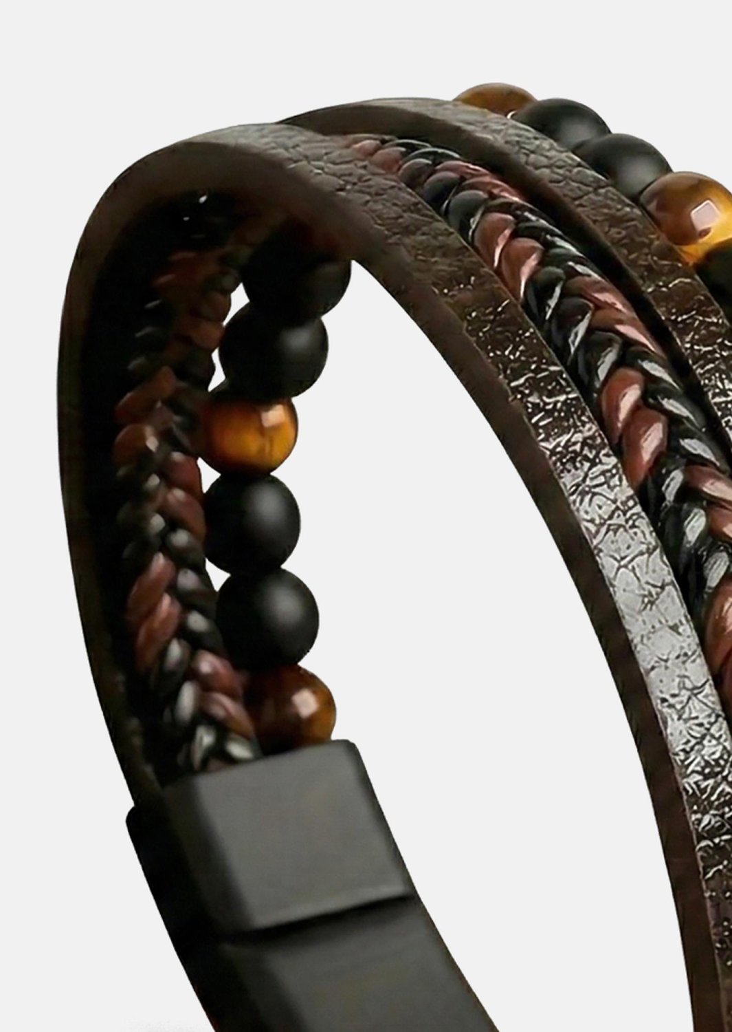 Läderarmband Grit Aura