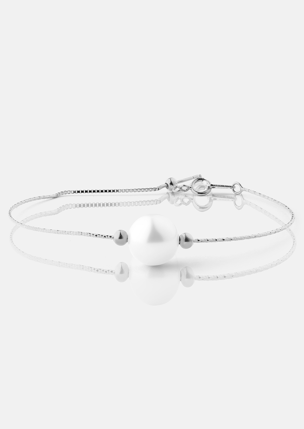Armband Pearl Aura - Silverpläterat
