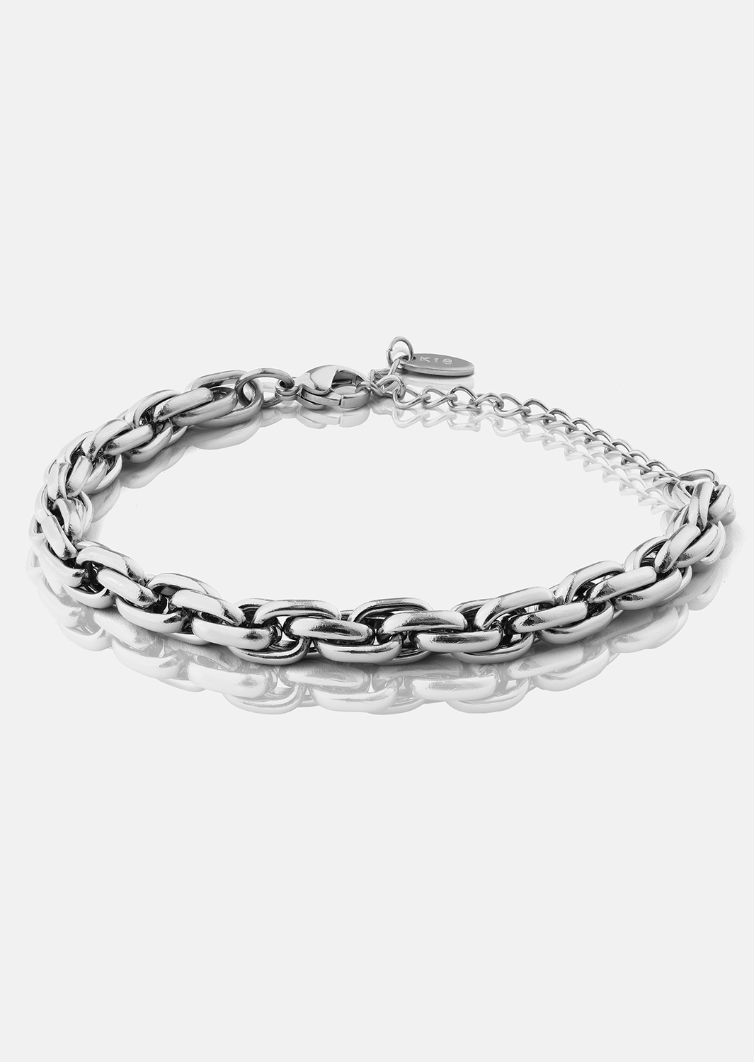 Armband Shine Link - Silverpläterat