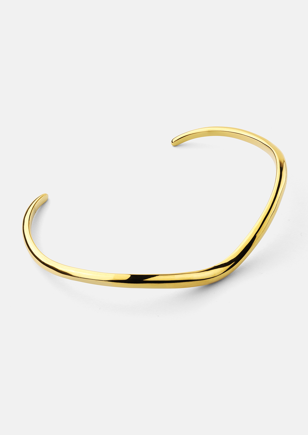 Armband Wave Cuff - 18k Guldpläterat