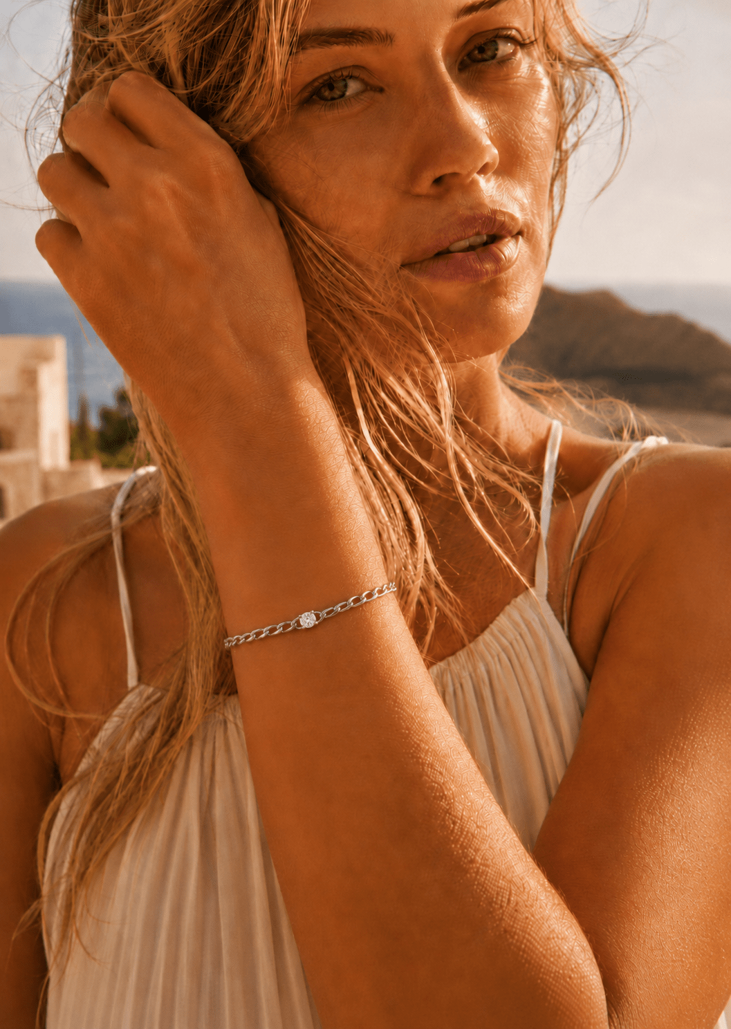 Armband Pulse – Silverpläterat