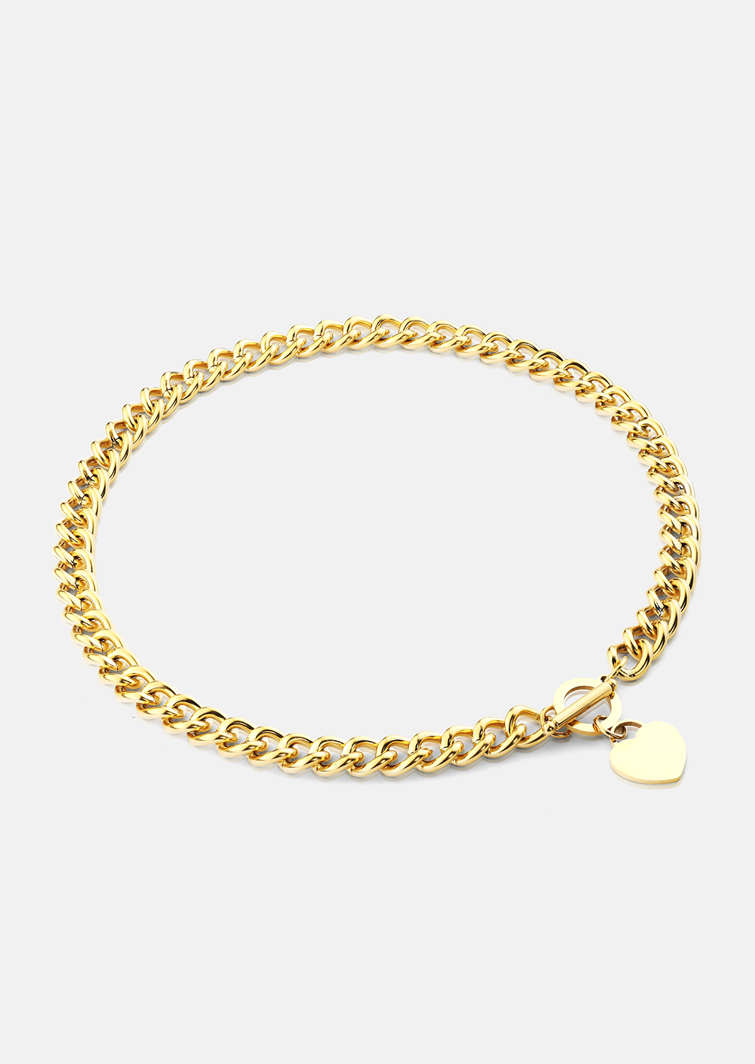 Luxe Circle Charm Necklace - 18k Gold Plated