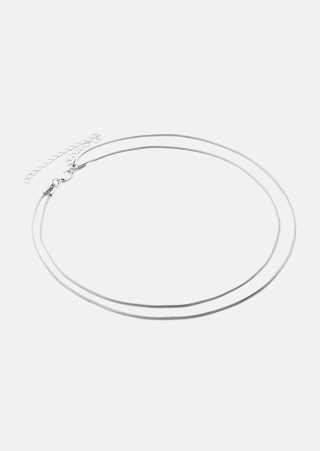 Halsband Duo - Silverpläterat
