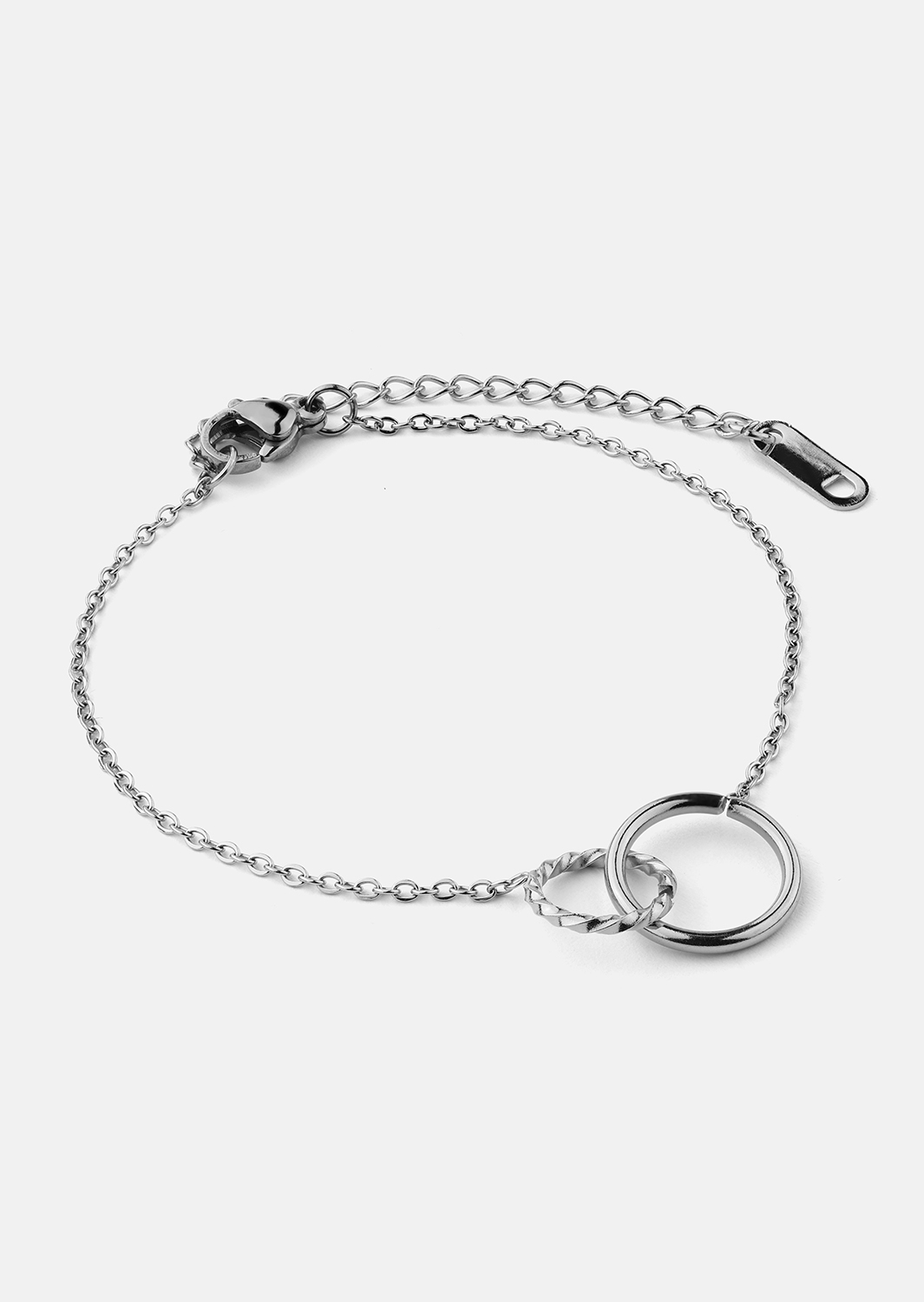 Armband Duo Rings - Silver Plated
