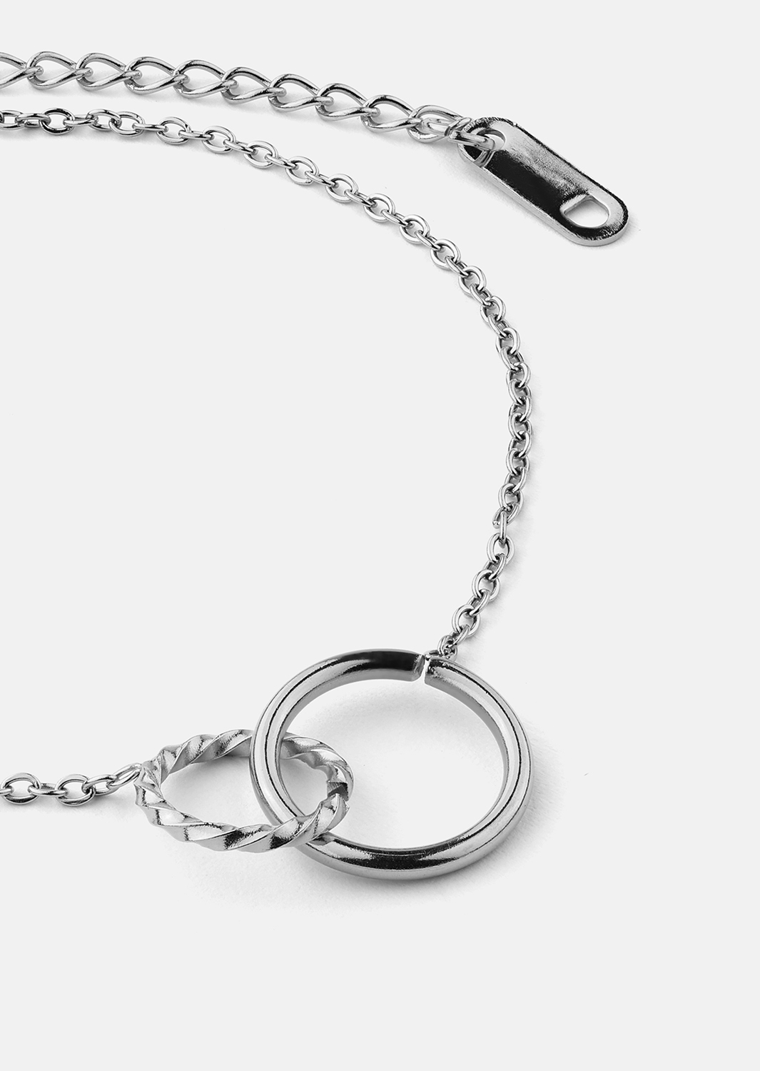 Armband Duo Rings - Silver Plated