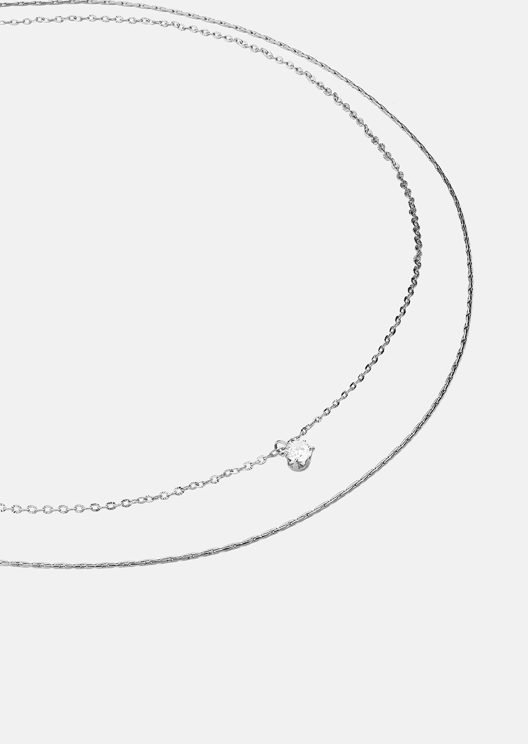 Halsband Celeste– Silverpläterat