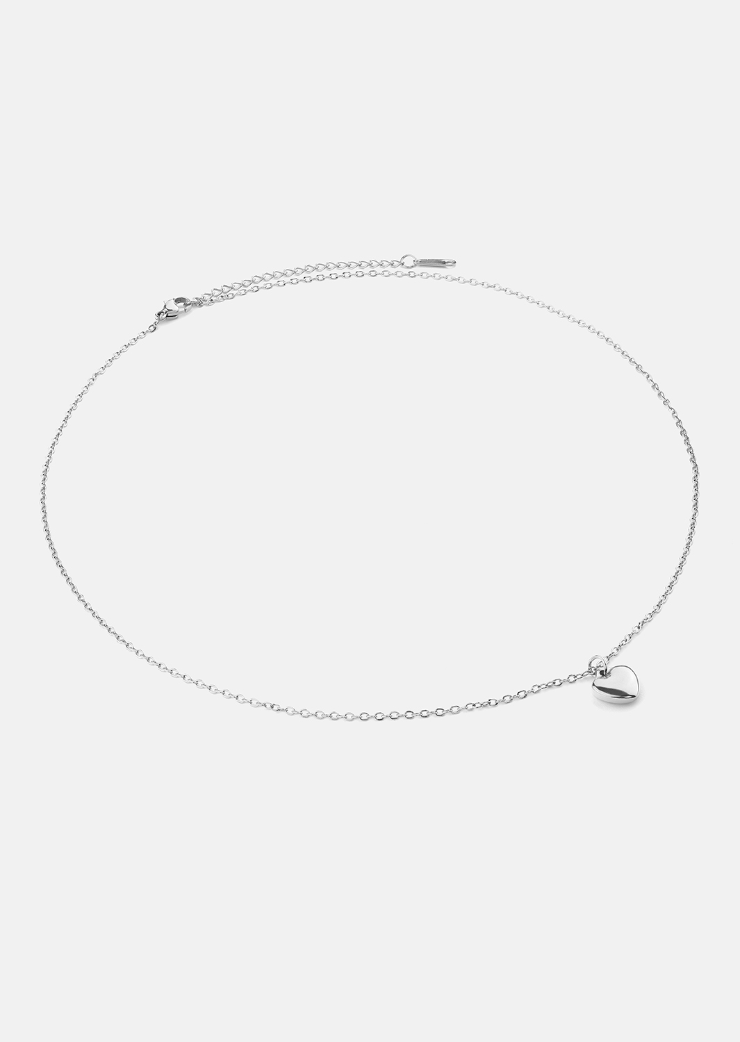 Halsband Heartbeat - Silverpläterat