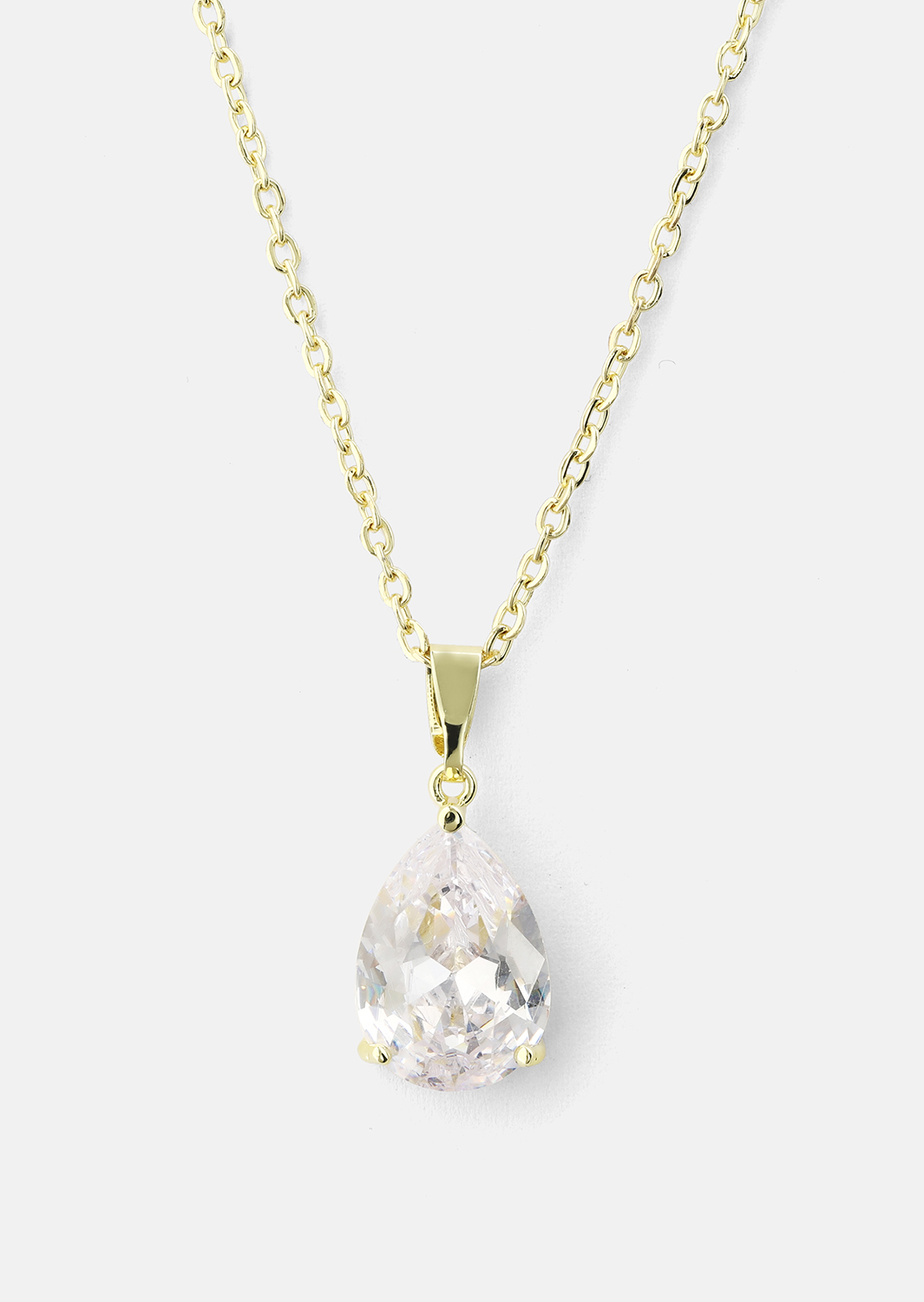 Halsband Luna Teardrop - 18k Guldpläterat