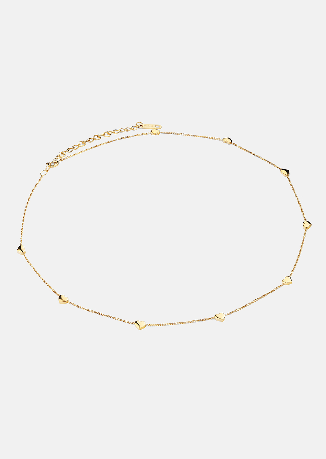 Halsband Golden Hearts - 18k Guldpläterat