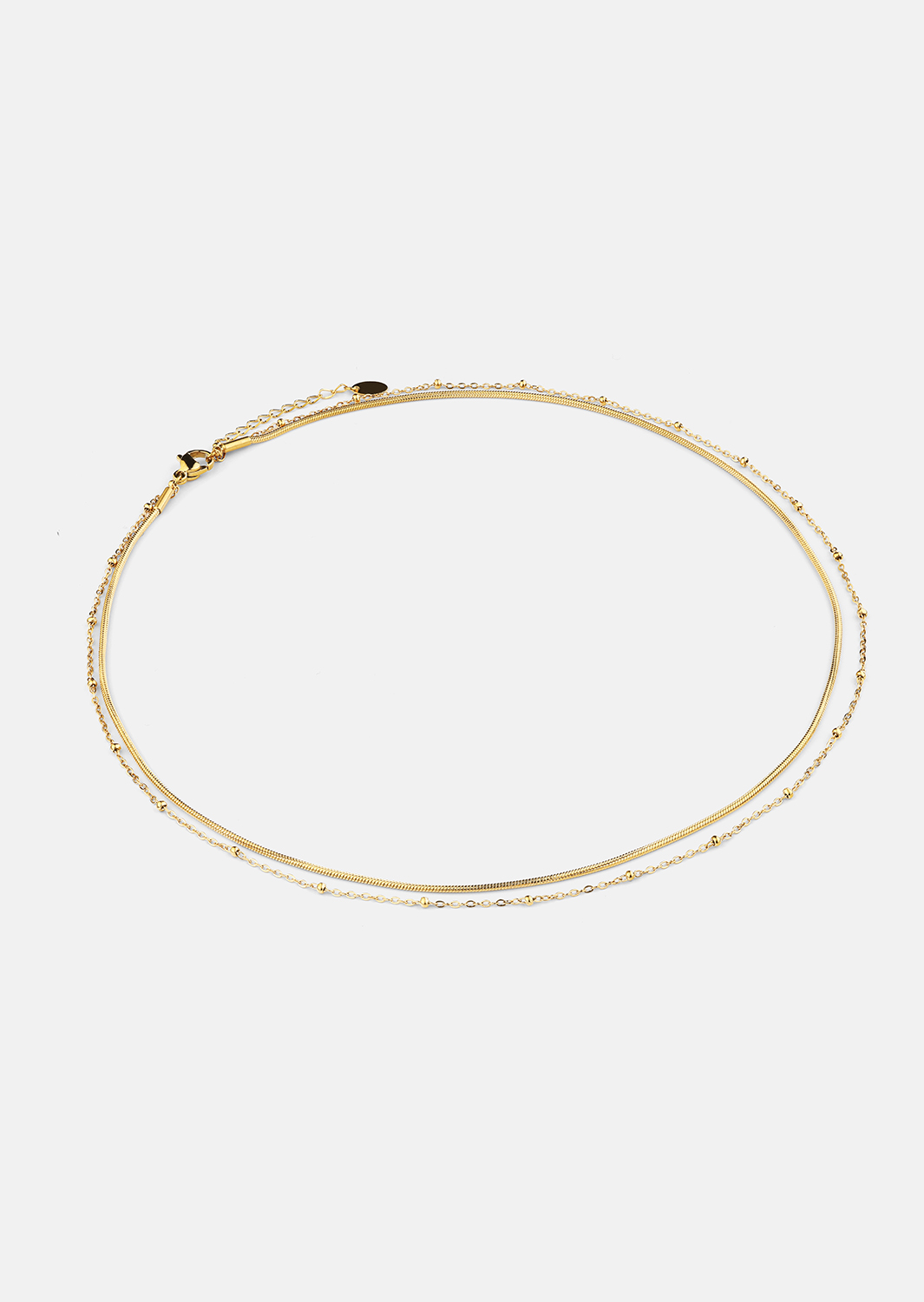 Halsband Duo Grace – 18k Guldpläterat