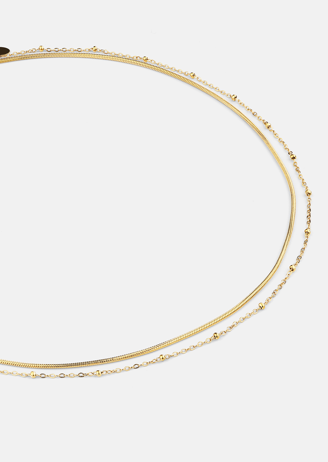 Halsband Duo Grace – 18k Guldpläterat