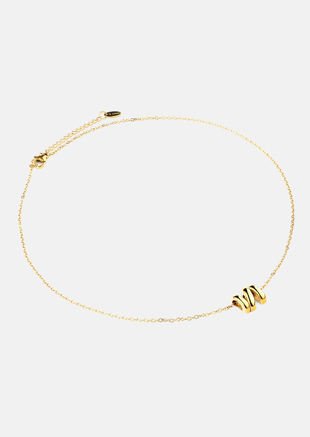 Halsband W-Twist – 18k Guldpläterat
