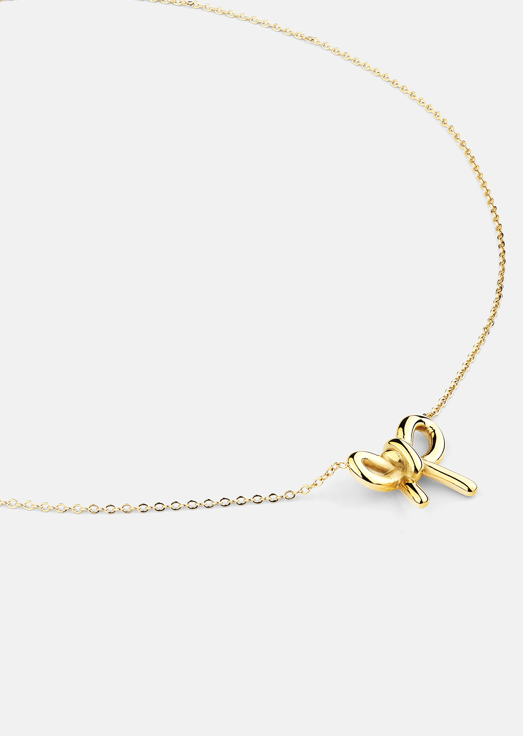 Halsband Golden Bow - 18k Guldpläterat