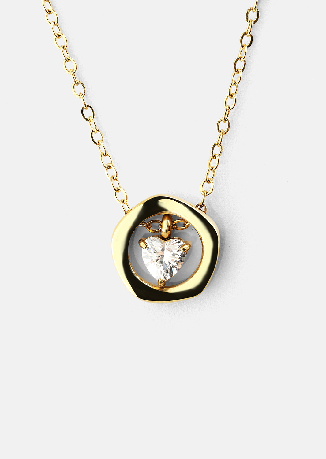 Halsband Golden Heart – 18k Guldpläterat