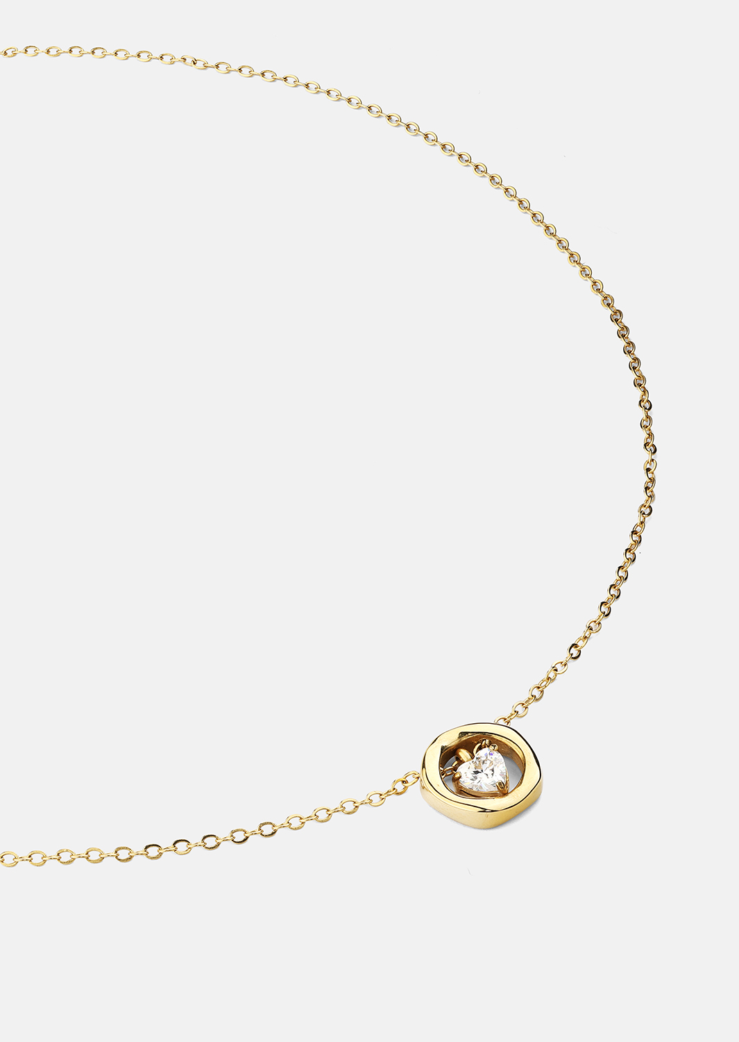Halsband Golden Heart – 18k Guldpläterat