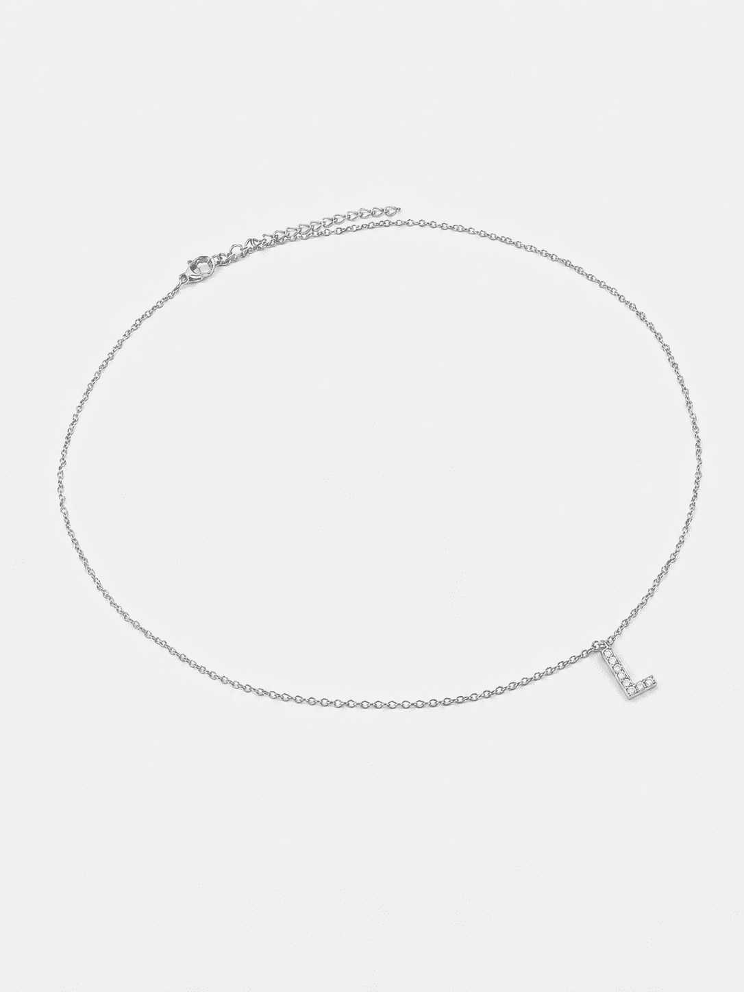 Halsband Initial Letters A-N – Silverpläterat