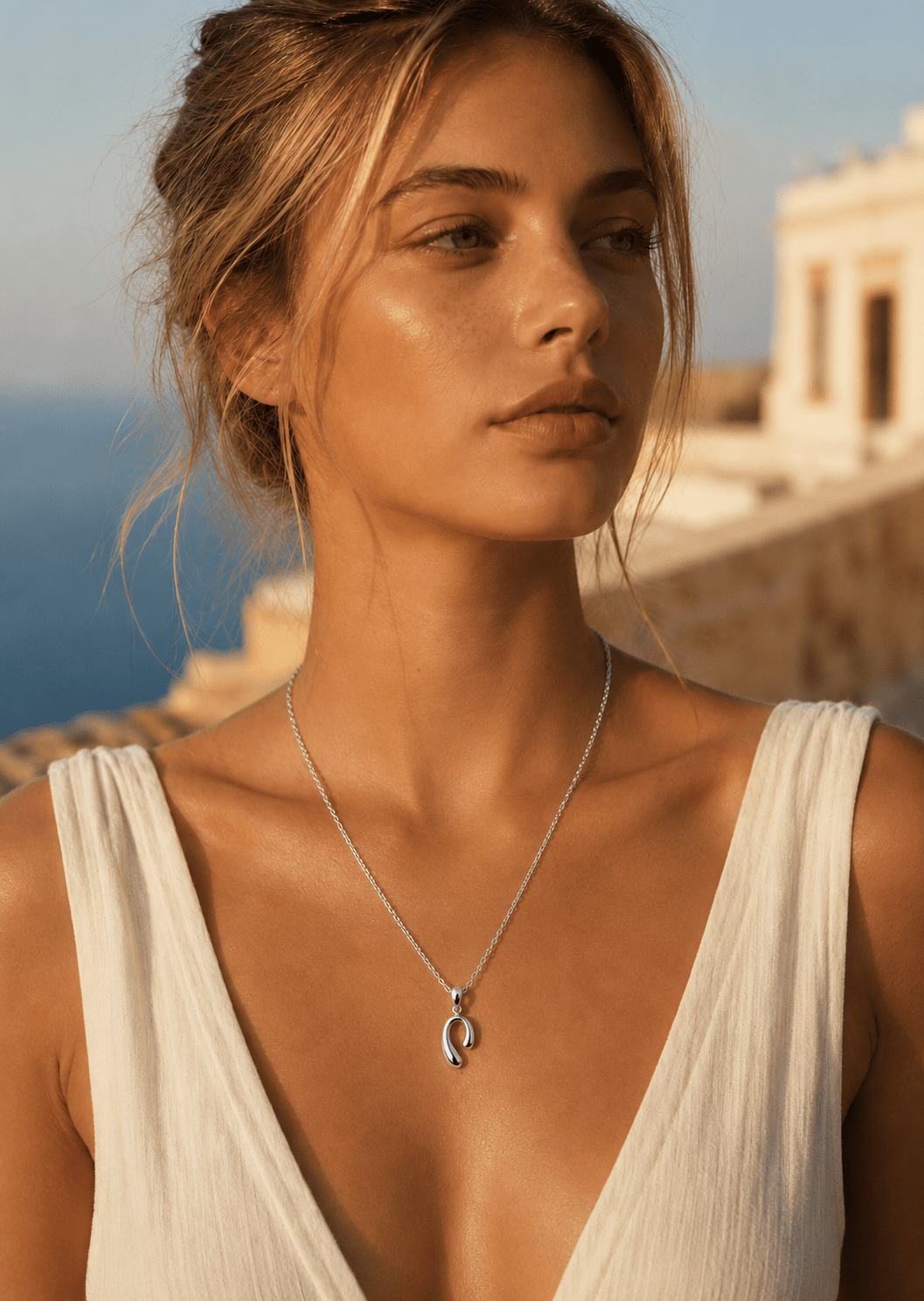 Halsband Silver Flow – Silverpläterat