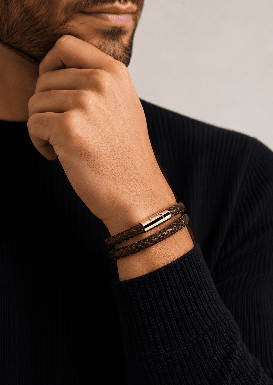 Läderarmband Grit Embrace