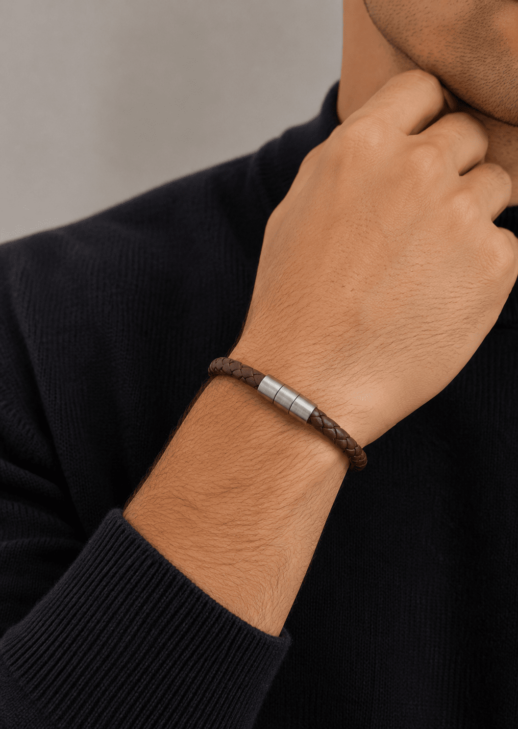 Läderarmband Iron Pact
